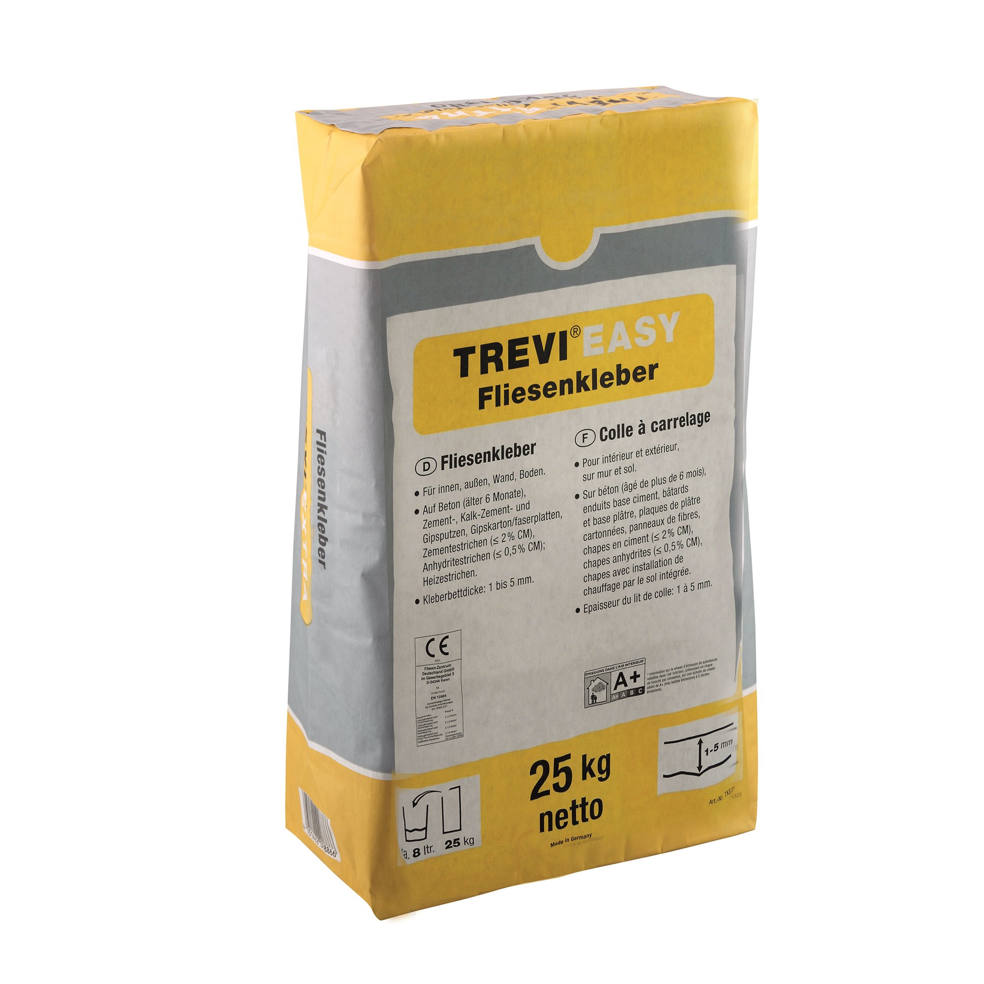 Fliesenkleber  für Innenbereich und Außenbereich, an Wand und Boden Trevi TREVI EASY 25Kg-BEN10077 Fliesenkleber  für Innenbereich und Außenbereich, an Wand und Boden Trevi TREVI EASY 25Kg-BEN10077