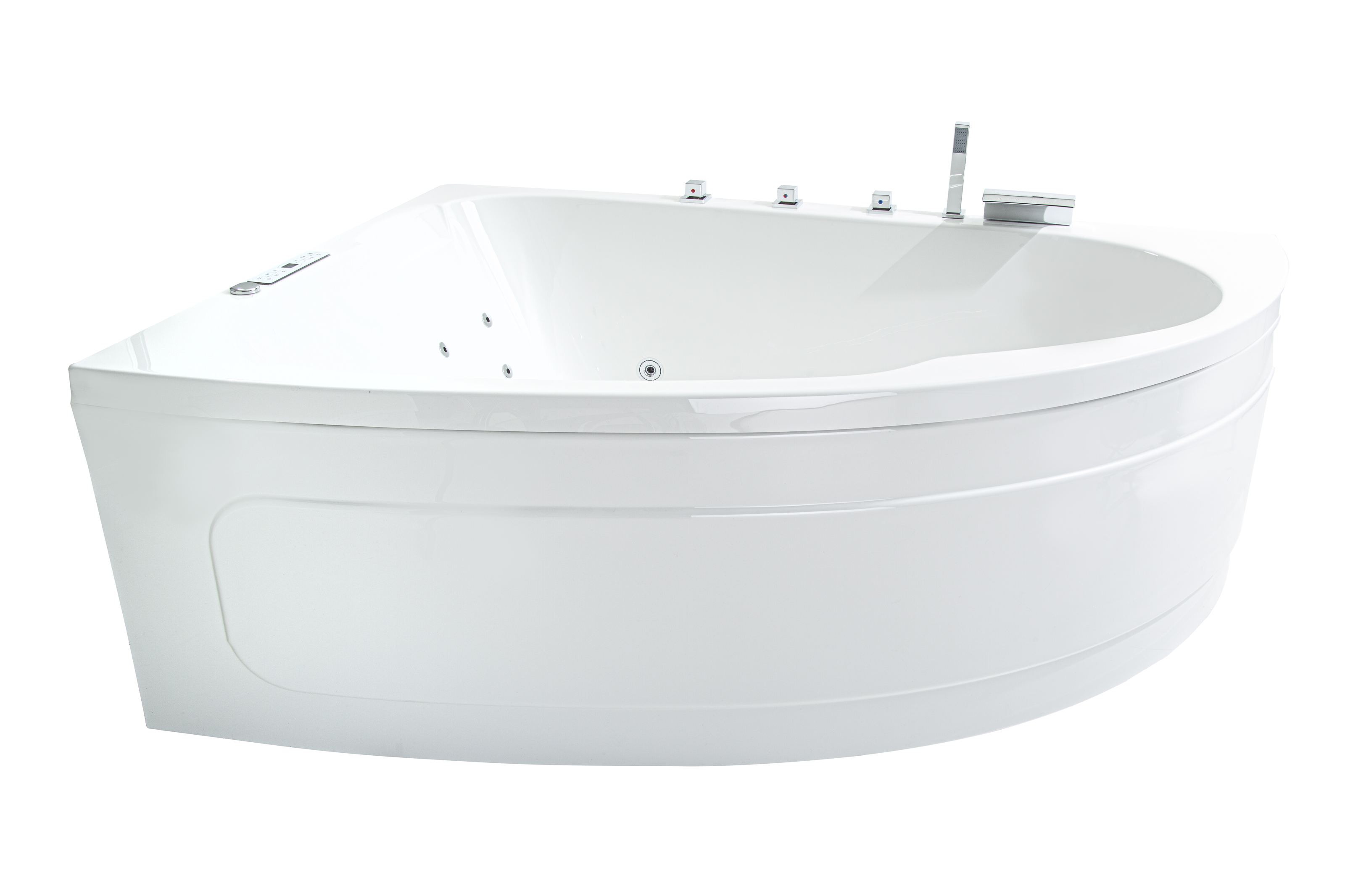 Eck Badewannen Whirlpool Spa Bali Tulamben TWO Links 180x130 cm weiss MADE IN GERMANY-BEN10148.17