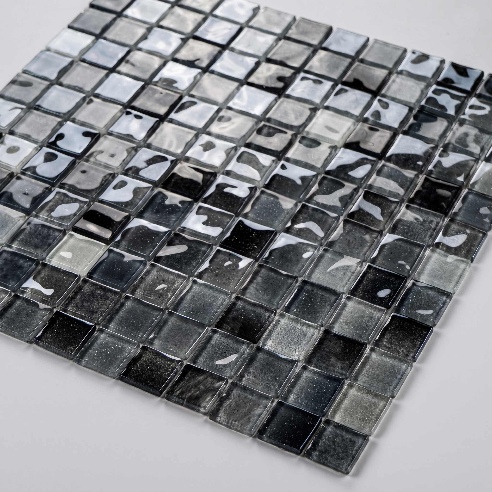 Glasmosaik Mosaikfliese Nizza 48×48 mm & 23×23×4 mm 