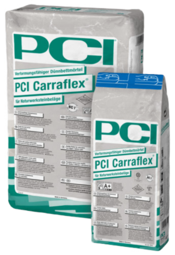 PCI Carraflex Fliesenkleber Klebemörtel grau für Naturwerksteinbeläge