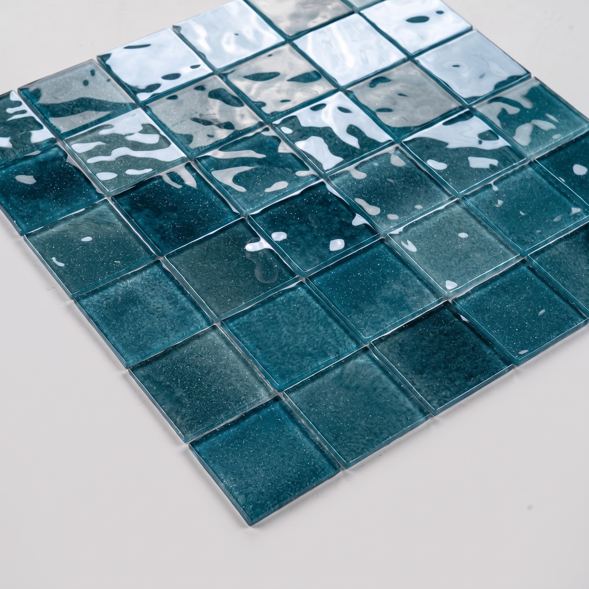 Glasmosaik Mosaikfliese Nizza 48×48 mm & 23×23×4 mm 