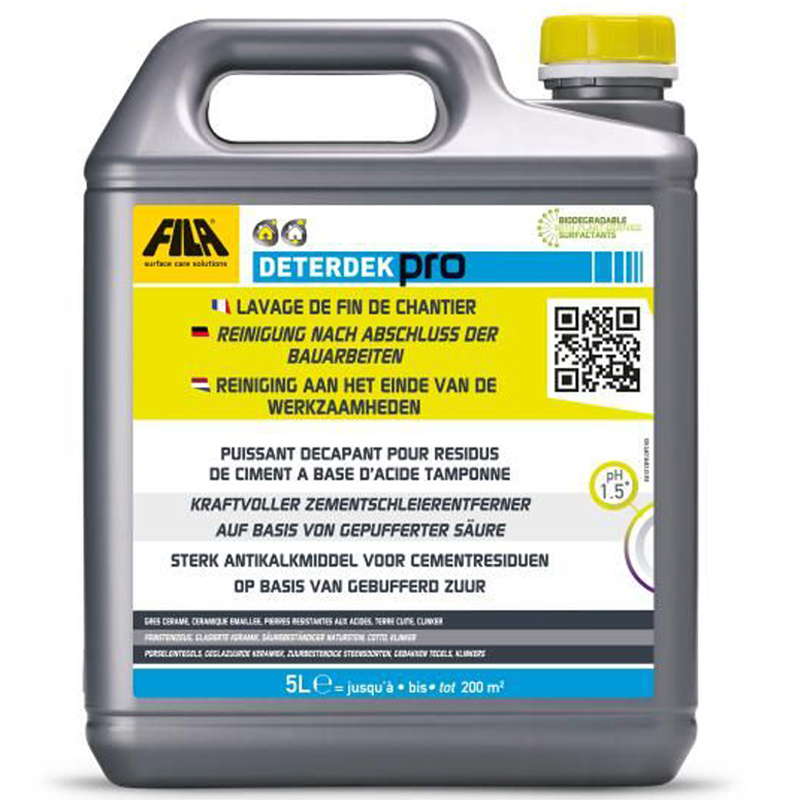 Fliesenreiniger Fugenreiniger Bodenreiniger DETERDEK PRO - 5 Liter