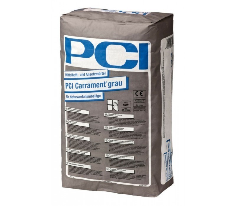PCI Fliesenkleber Klebemörtel Carrament grau für Naturstein- und Feinsteinzeugbeläge 25Kg-BEN10125 PCI Fliesenkleber Klebemörtel Carrament grau für Naturstein- und Feinsteinzeugbeläge 25Kg-BEN10125