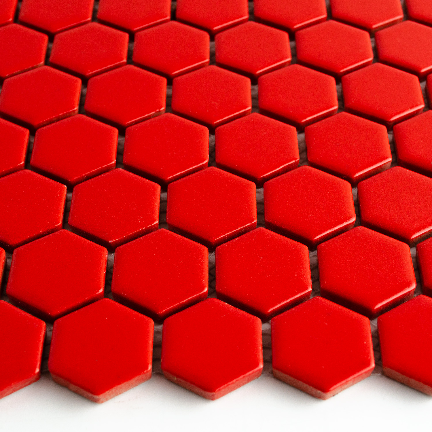 Keramikmosaik Rot Hexagonmosaik Maria-BEN10239 Keramikmosaik Rot Hexagonmosaik Maria-BEN10239