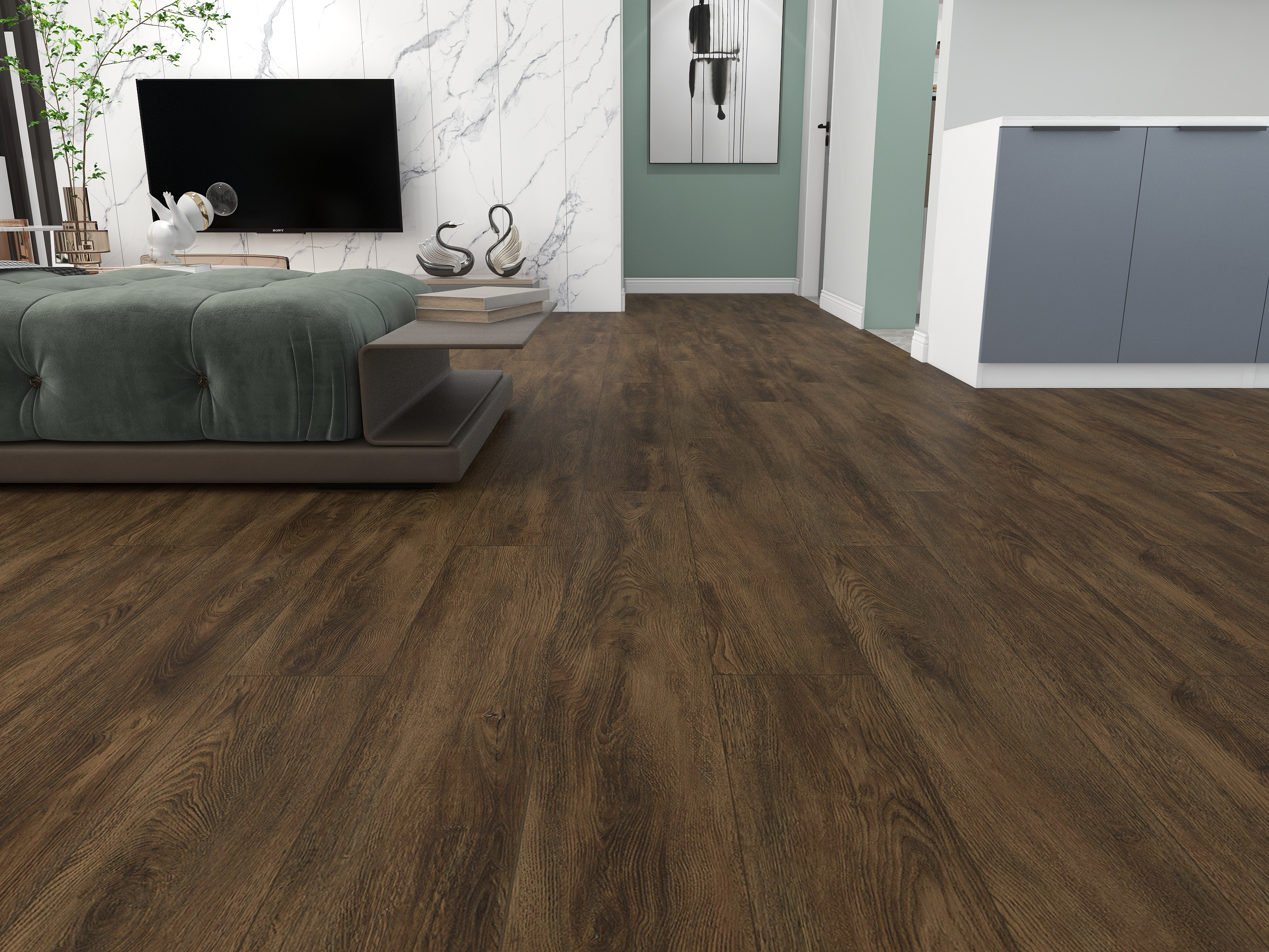 Laminat Holzoptik Laminatböden Melaminharz Click- System Falun Wenge Braun