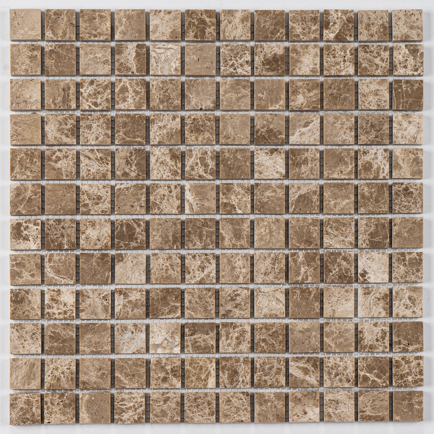 Natursteinmosaik Mosaikfliese Braun 23x23x06m