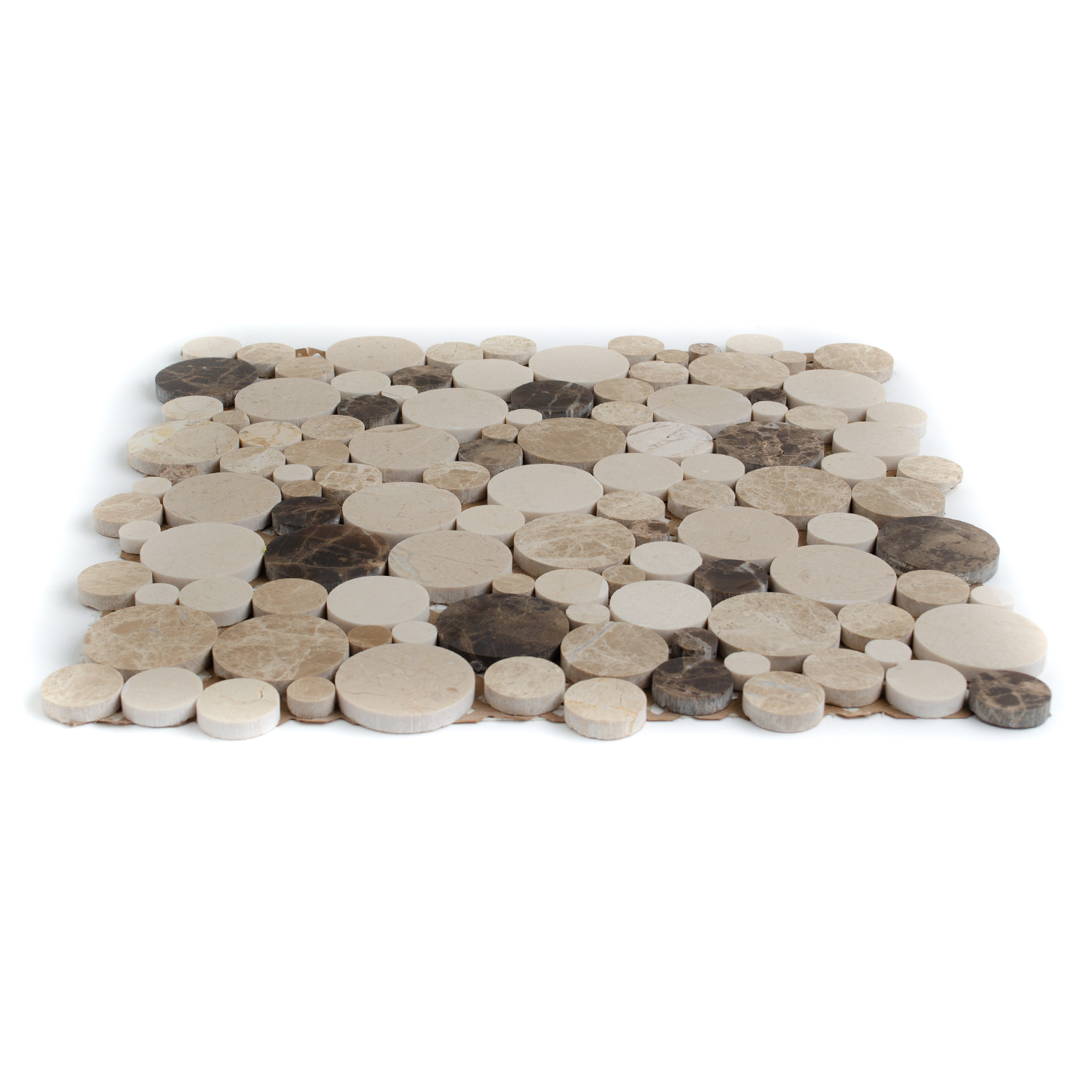 Natursteinmosaik Marmormosiak Mosaik Rund Beige Naola-BEN10277 Natursteinmosaik Marmormosiak Mosaik Rund Beige Naola-BEN10277