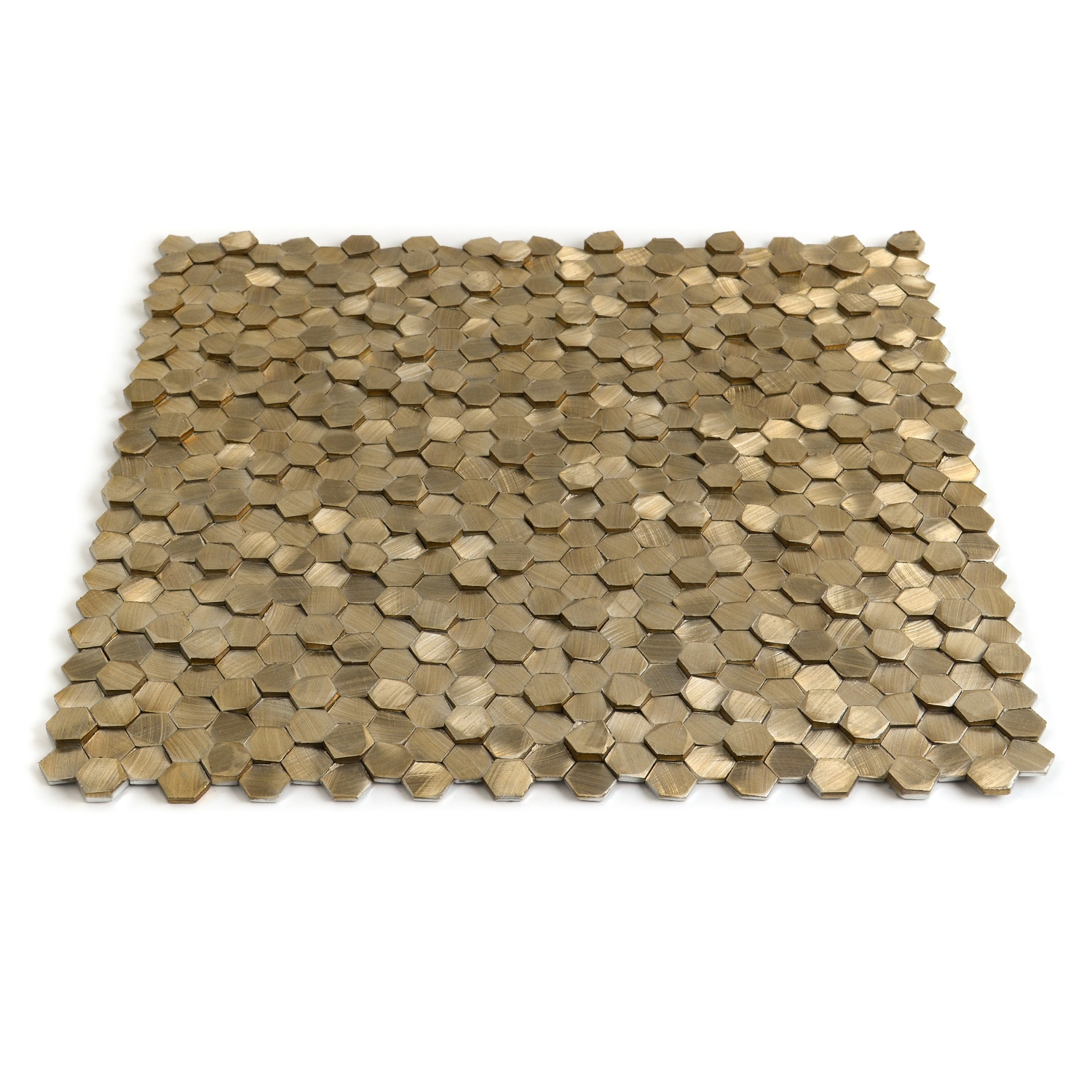 Aluminium Mosaikfliesen Medlen Gebürstet  3D-BEN10213