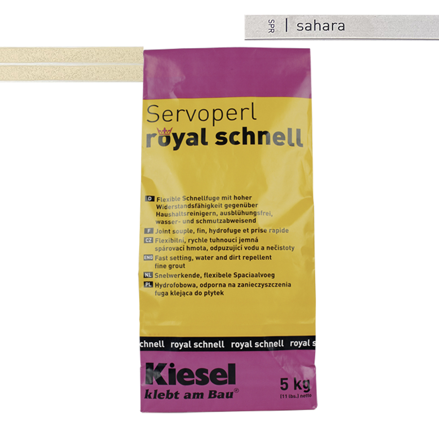 Fliesenfugen für Bodenfliesen Wandfliesen und Mosaikfliesen Servoperl royal schnell 5KG-BEN10013.4