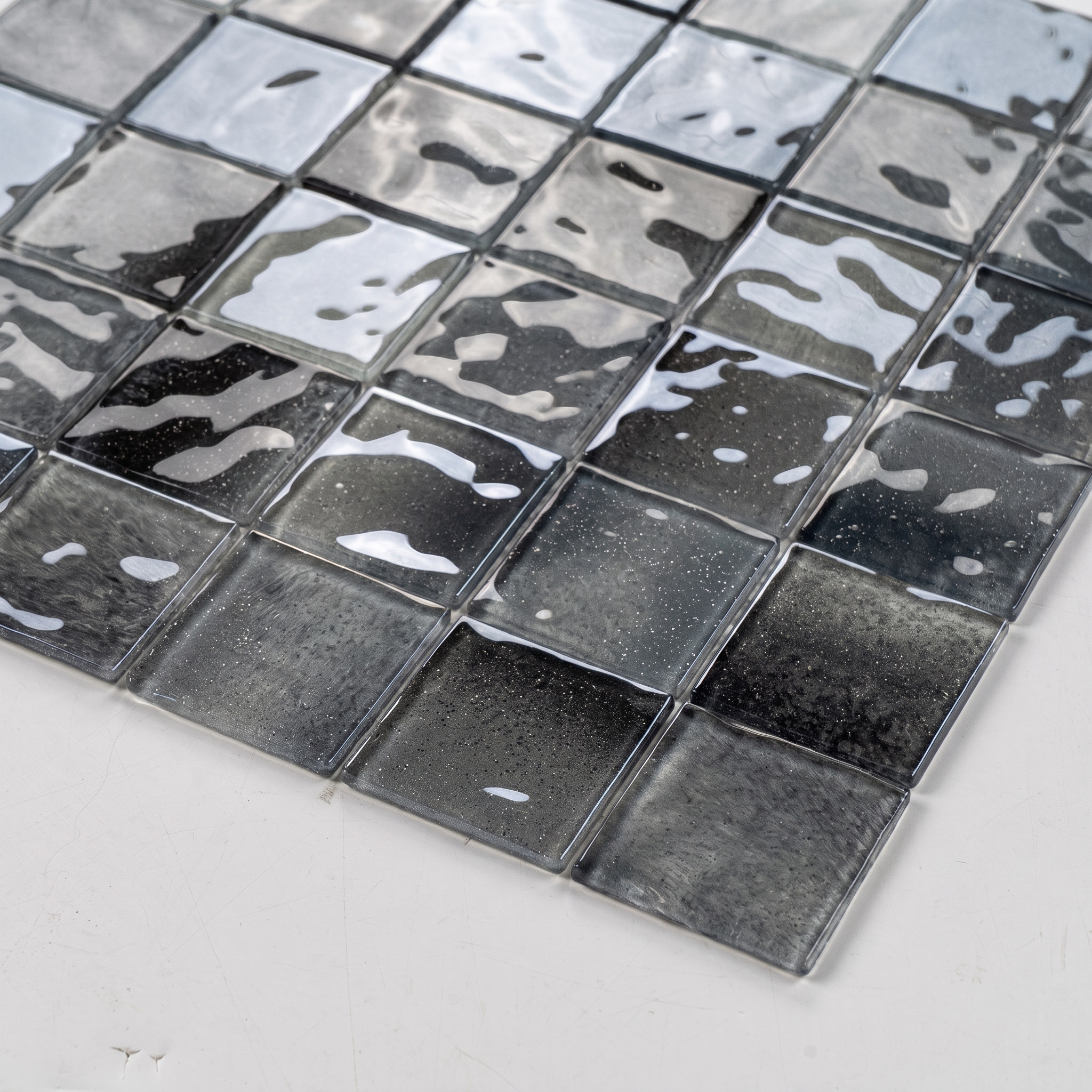 Glasmosaik Mosaikfliese Nizza 48×48 mm & 23×23×4 mm 