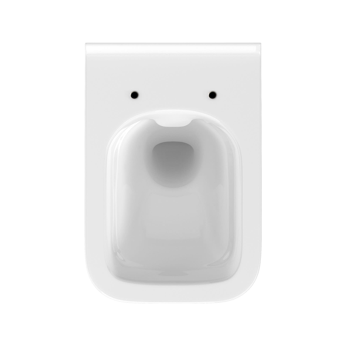WC Wand-Tiefspül-WC Kuta recheckig spülrandlos Absenkautomatik