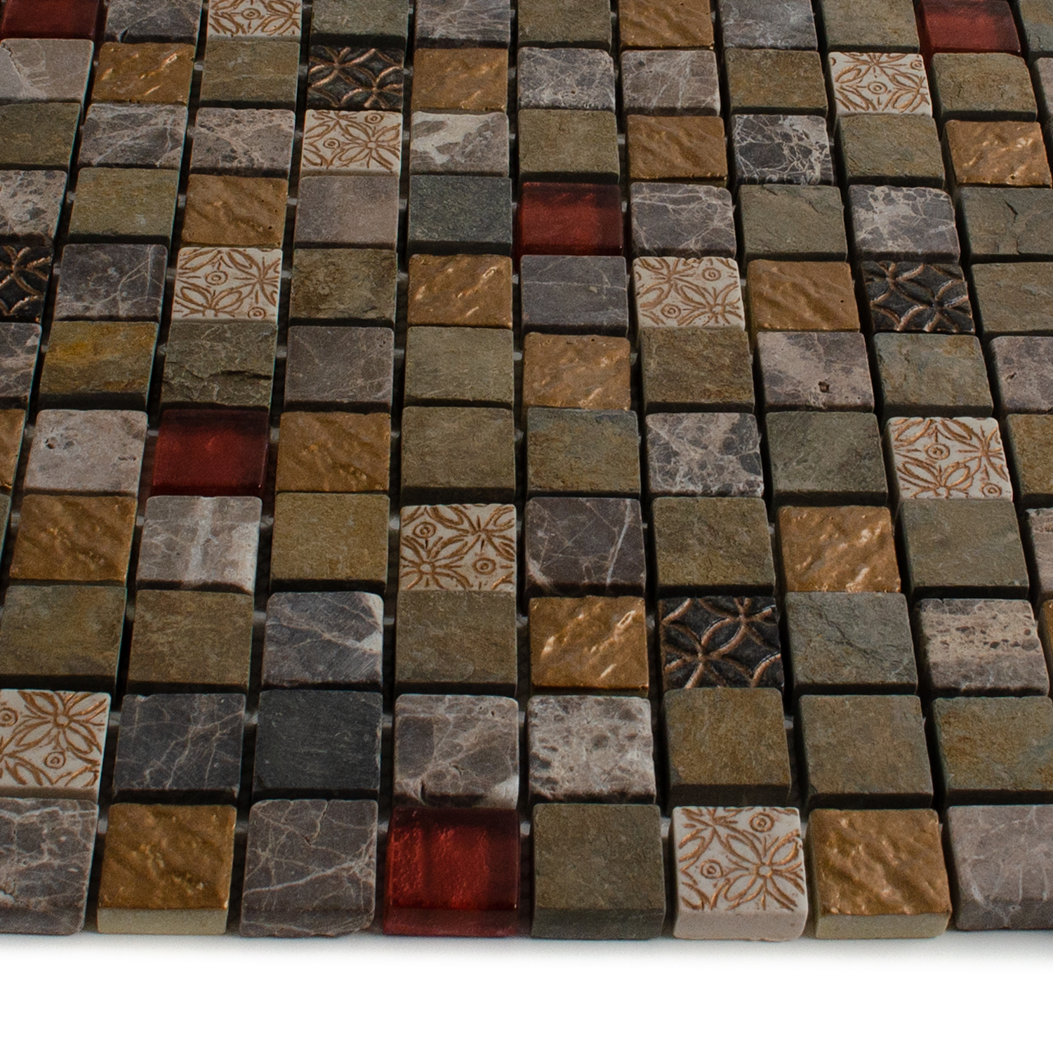 Glas Naturstein Mosaik Nohea mix-BEN10394 Glas Naturstein Mosaik Nohea mix-BEN10394