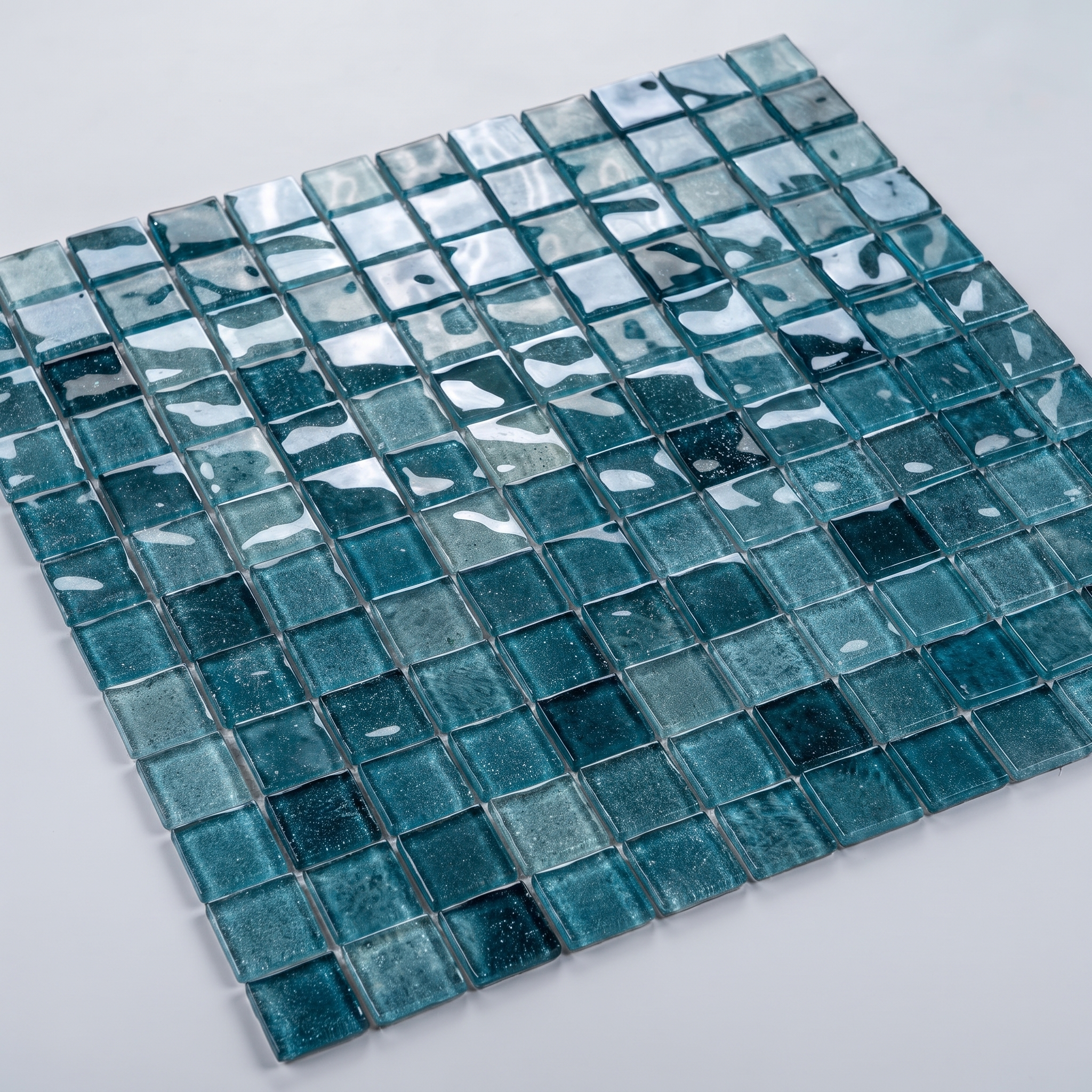 Glasmosaik Mosaikfliese Nizza 48×48 mm & 23×23×4 mm 