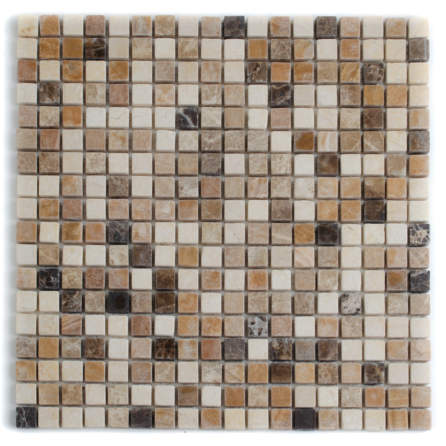 Natursteinmosaik Marmormosaik Matt Cremamix Braunmix Nadja-BEN10272 Natursteinmosaik Marmormosaik Matt Cremamix Braunmix Nadja-BEN10272
