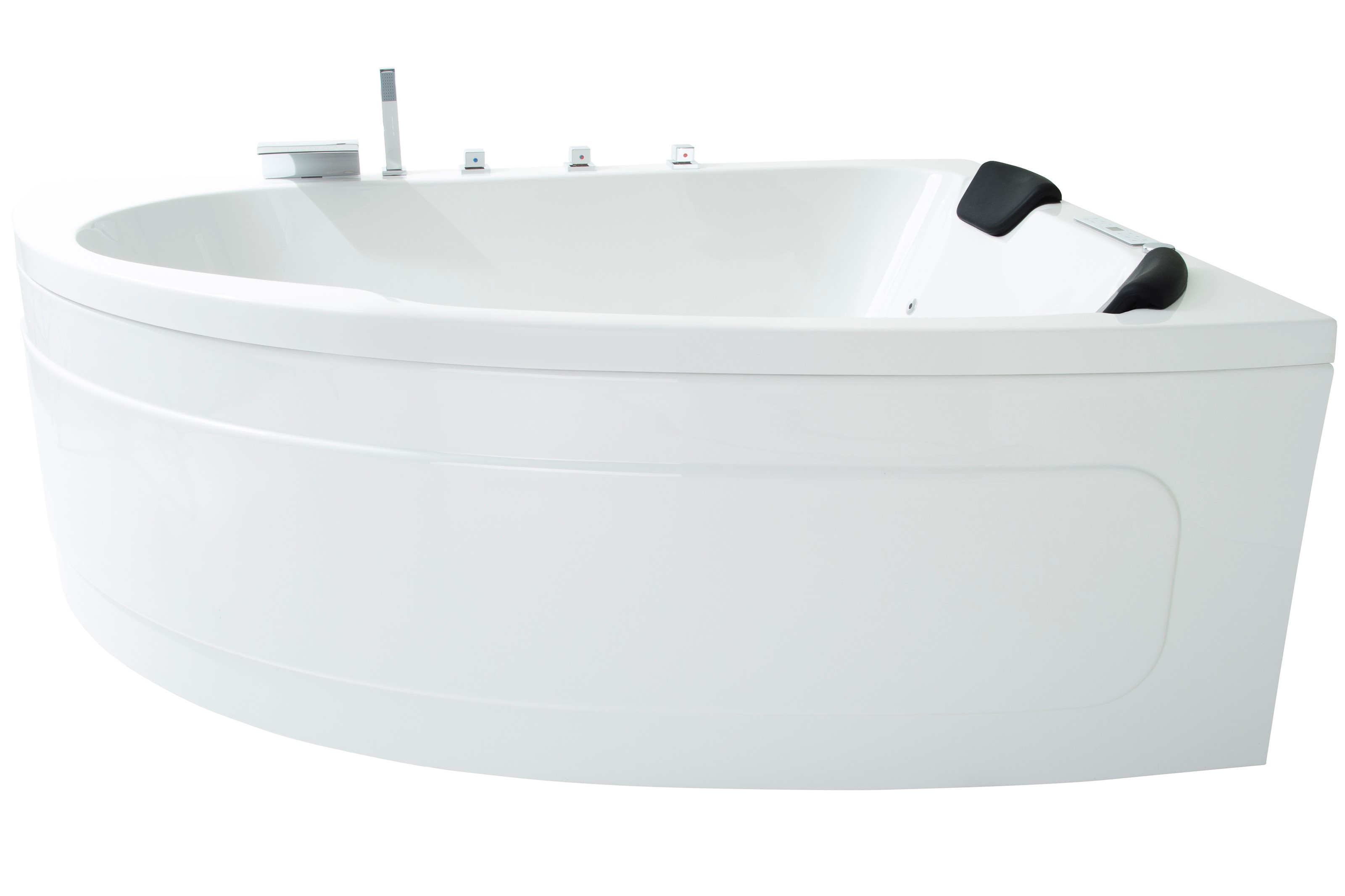 Eck Badewannen Whirlpool Spa Bali Tulamben TWO Rechts 180x130 cm weiss MADE IN GERMANY-BEN10149.2