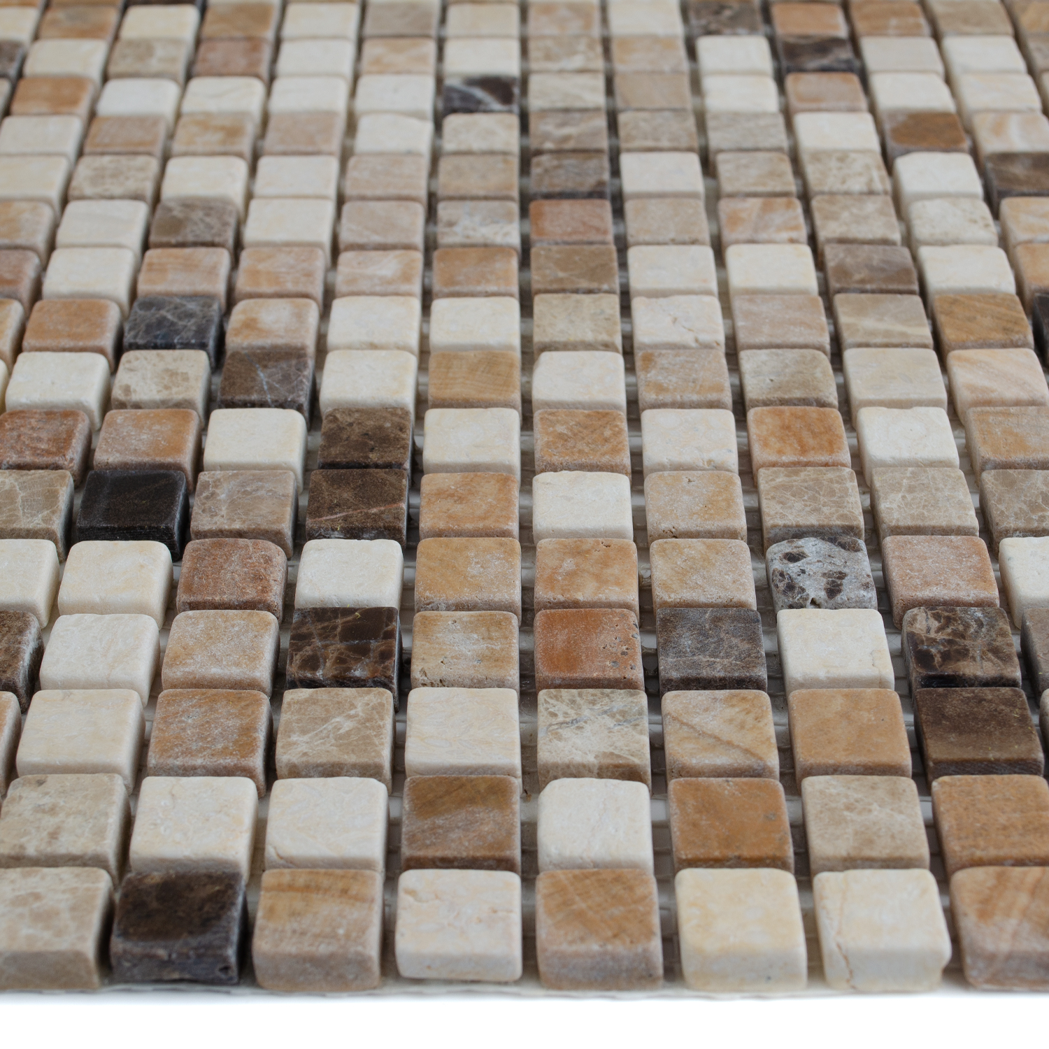 Natursteinmosaik Marmormosaik Matt Cremamix Braunmix Nadja-BEN10272 Natursteinmosaik Marmormosaik Matt Cremamix Braunmix Nadja-BEN10272