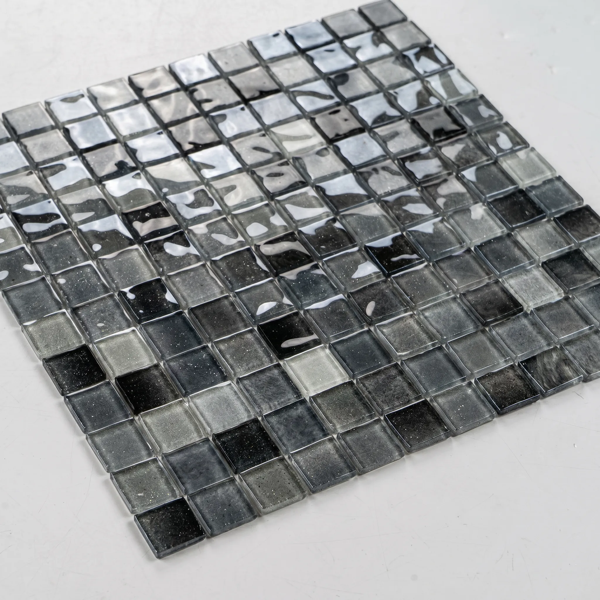 Glasmosaik Mosaikfliese Nizza 48×48 mm & 23×23×4 mm 
