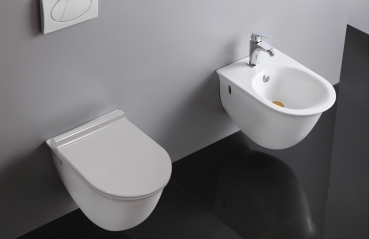 Design Wand-​Tiefspül-WC mit Softclose WC Sitz