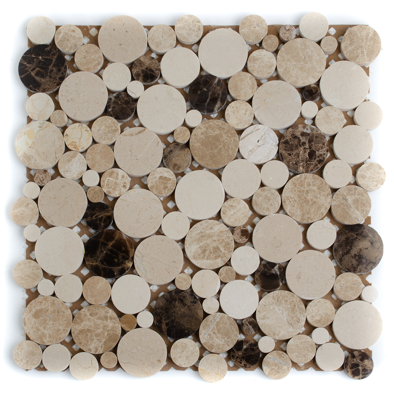 Natursteinmosaik Marmormosiak Mosaik Rund Beige Naola-BEN10277 Natursteinmosaik Marmormosiak Mosaik Rund Beige Naola-BEN10277