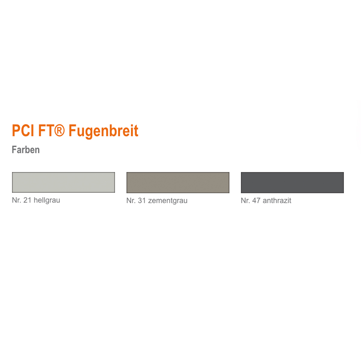 Fugenmörtel für Spaltklinker und großformatige Steingut- und Steinzeugplatten PCI FT Fugenbreit-BEN10187.2