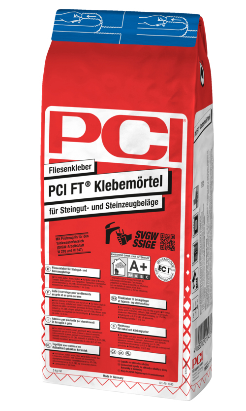PCI FT Fliesenkleber Klebemörtel grau für Steingut- und Steinzeugbeläge