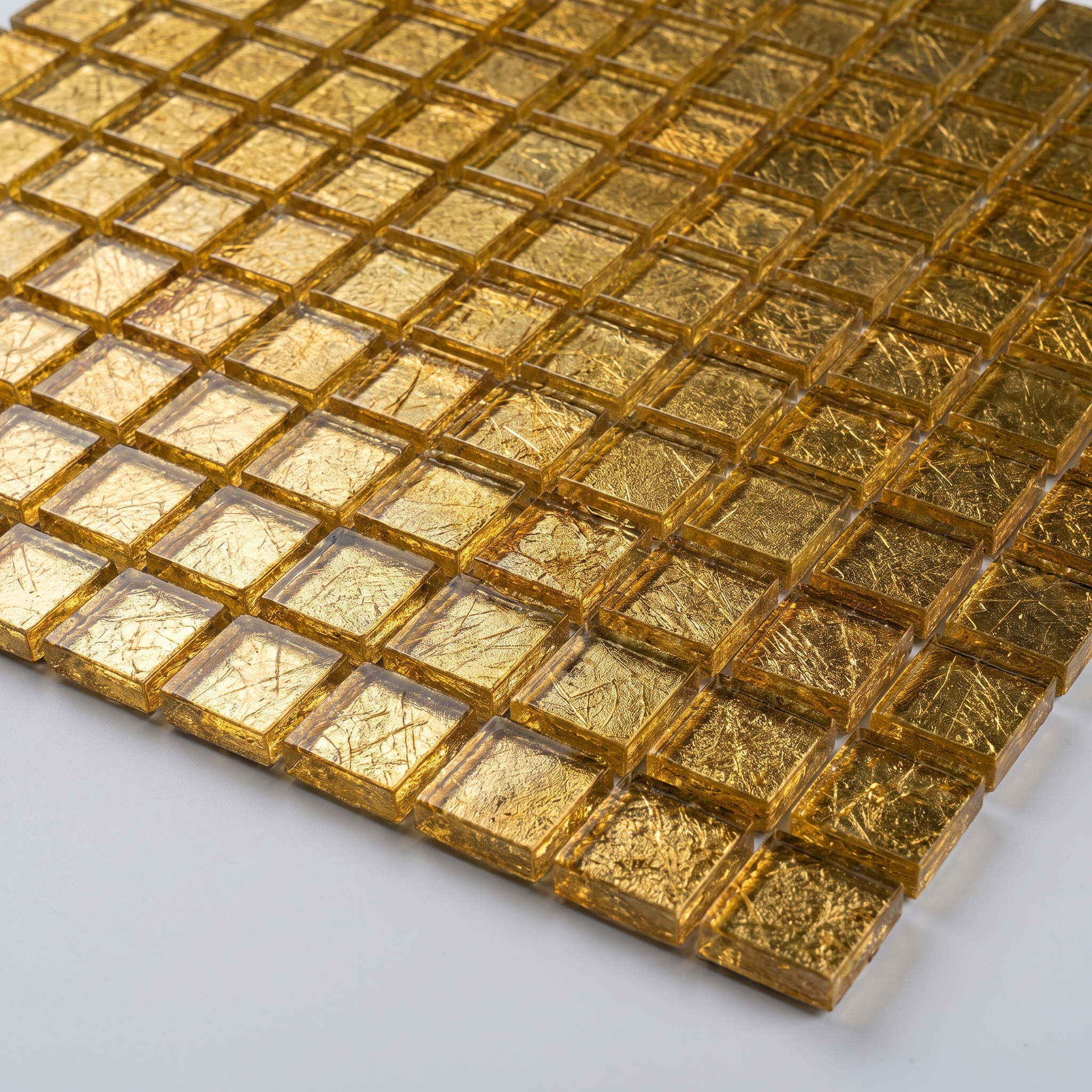 Glasmosaik Lille Gold Metalloptik 23×23x6 mm