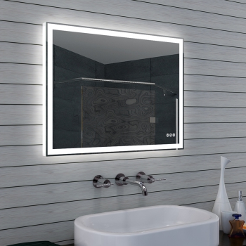 LED Beleuchung Kalt- / Warmlicht Badezimmerspiegel dimmbar 80x60cm-BEN10350 LED Beleuchung Kalt- / Warmlicht Badezimmerspiegel dimmbar 80x60cm-BEN10350