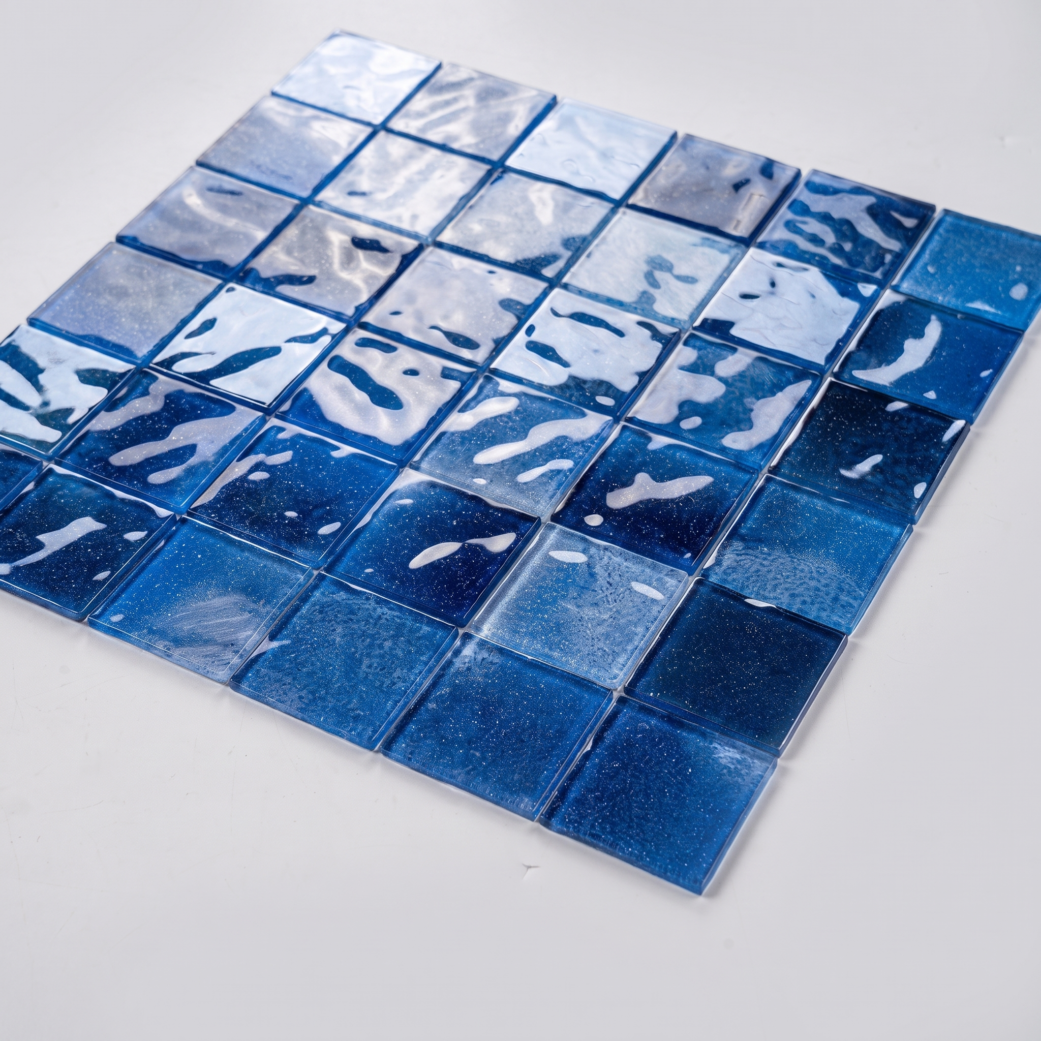 Glasmosaik Mosaikfliese Nizza 48×48 mm & 23×23×4 mm 