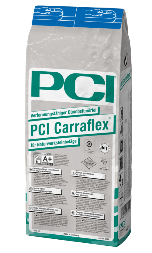 PCI Carraflex Fliesenkleber Klebemörtel grau für Naturwerksteinbeläge